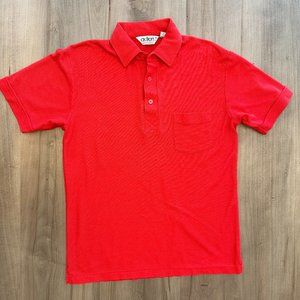 80S VINTAGE MENS RED POLO